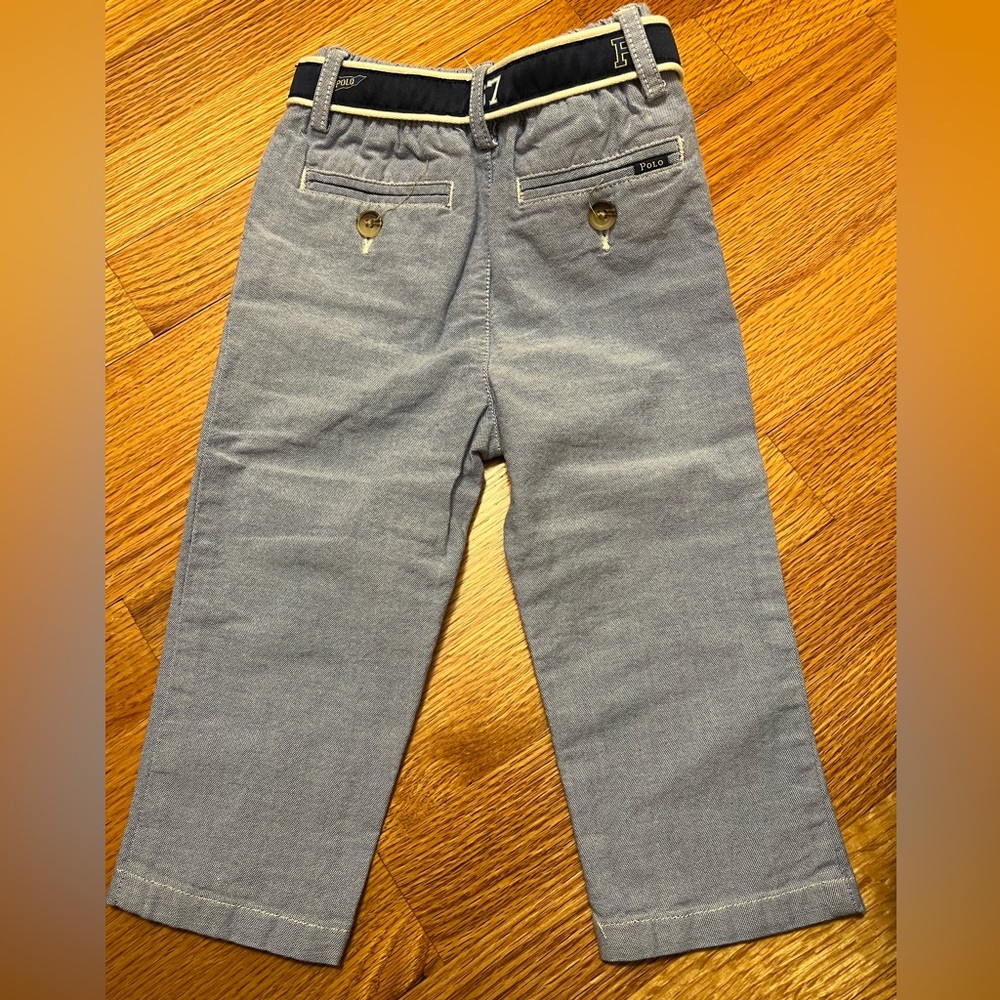Ralph Lauren Light Blue Linen Pants 18M - Picture 2 of 5